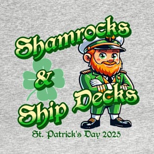 Shamrocks And Ship Decks Cruise Wear St Patrick's Day 2025 T-Shirt